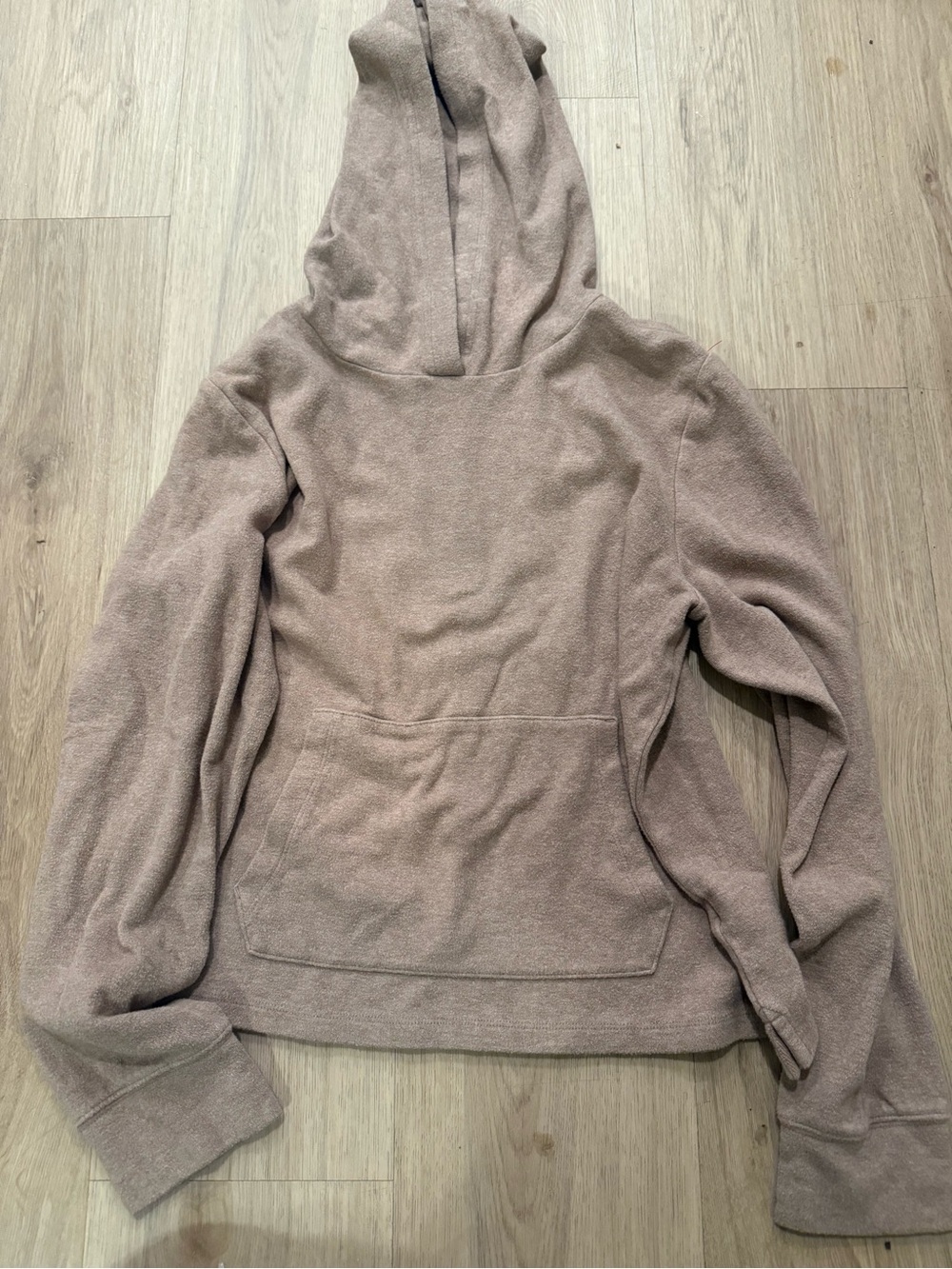 J Crew Cozy Taupe Hooded Women's Sweater adult medium